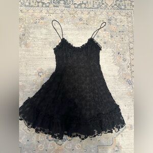 NWT selfie lesile black floral dress
